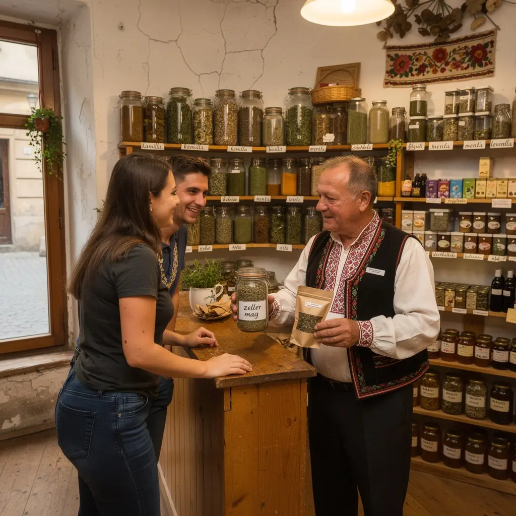 Friss zöldségek és gyógynövények keveréke, élénk színekben.